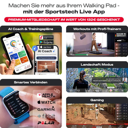 Sportstech sWalk Laufband – Walking Pad unterm Schreibtisch