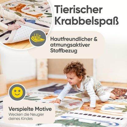 KIDDY KINGDOM Krabbelmatte Memory Schaum - 180x140cm beige