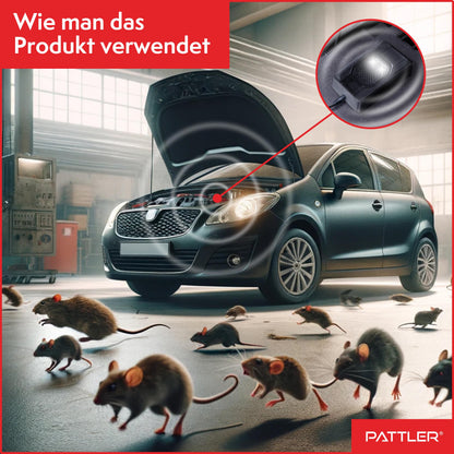 PATTLER Marderschreck Auto mit Blitzlicht, Ultraschall, 2 Stück