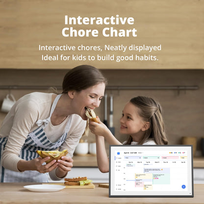 Dragon Touch 15.6 Zoll Elektronischer Wandkalender – Schwarz