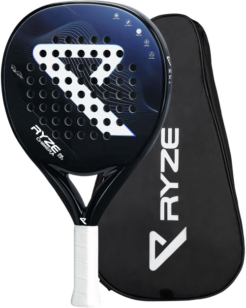 RYZE Chimera Padelschläger aus Carbon & Fiberglas, 360 g – mit EVA-Softkern und Anti-Shock-Technologie