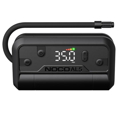 NOCO Air AL5 Akku-Luftpumpe – kabelloser Kompressor mit Display und geflochtenem Aufblasschlauch