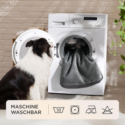 BEDSURE Orthopädisches Hundekissen - Grosse Hunde Memoryschaum Dunkelgrau