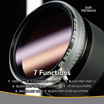 NiSi Swift VND Mist Kit 95mm – ND & Mist Filter Set