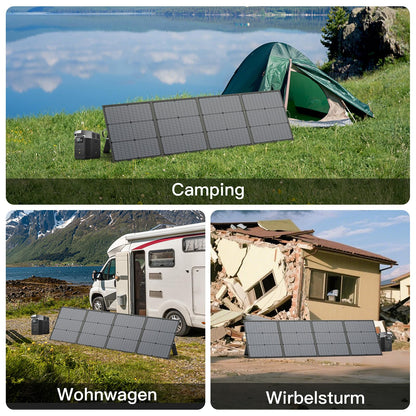 MHPOWOS 220W tragbares faltbares Solarpanel IP67 für Outdoor