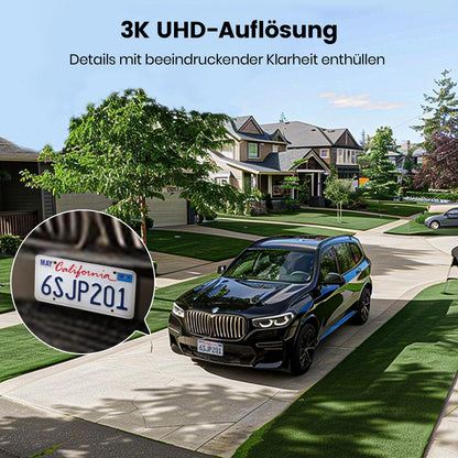 aosu 3K WLAN Überwachungskamera Aussen – 2600 Lumen Flutlicht