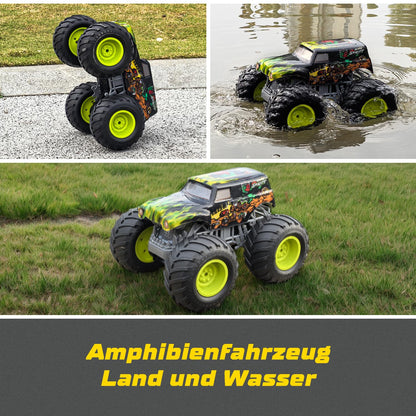PENGBU RC Monstertruck 1:16, ferngesteuertes Amphibienfahrzeug
