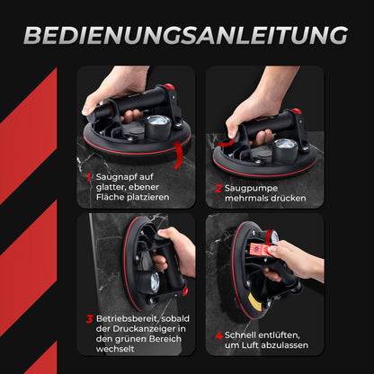 NINJA DIY Saugheber 2er Set – Glasheber für Fliesen & Fenster