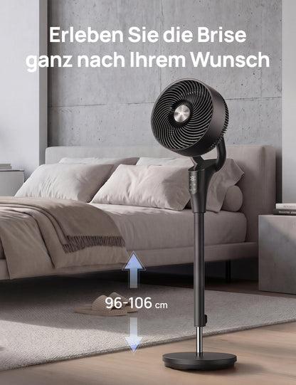 DREO PolyFan 353 Standventilator, 20 dB leise, 90° oszillierend