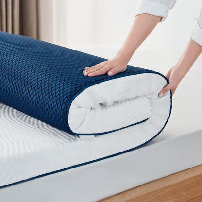 LINSY HOME Matratzentopper 90x200 cm Gel Memory Foam H2/H3 7,5 cm mit Tencel-Bezug