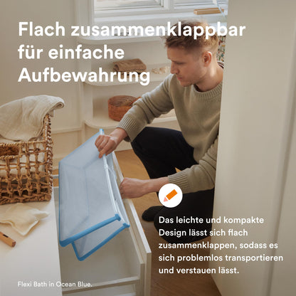 Stokke Flexi Bath Faltbadewanne – Sandy Beige inkl. Newborn Support