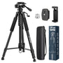 CIGMAN CTP01 Laserstativ, Aluminium-Baustativ 150 cm mit 3-Wege-Kopf und Libelle