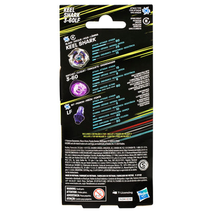 Beyblade X Keel Shark 3-60LF Kreisel – Booster Pack G0194