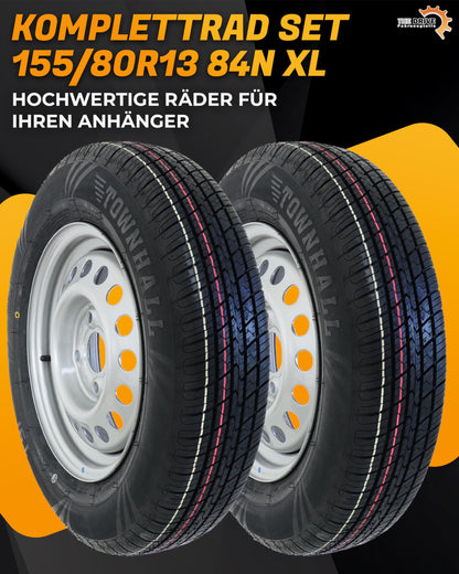 The Drive 155/80R13 Komplettrad Pkw-Anhänger - 4x100 2x