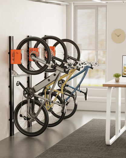 monTEK Vertikaler Fahrradlift – Wandhalterung bis 32 kg für E-Bikes