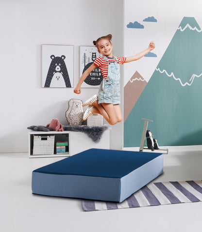 Jump Hüpfpolster Hüpfmatratze 99x75x18 cm Blau