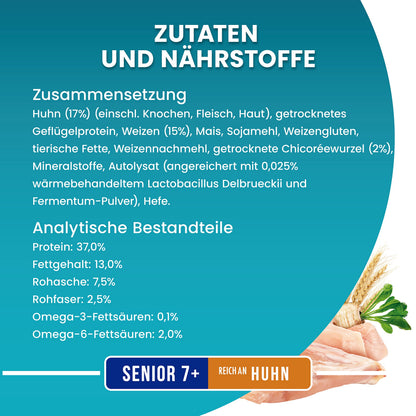 PURINA ONE BIFENSIS Senior 7+ Trockenkatzenfutter Huhn, 6 x 1,4 kg