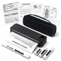 TATTMUSE A285M Thermodrucker A4 Set mit Tragetasche, schwarz, tragbarer Monochromdrucker mit Bluetooth