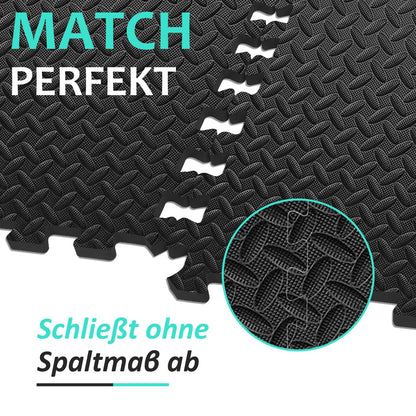 Bodenschutzmatte Fitness Set – EVA Puzzlematte 61x61cm 10mm