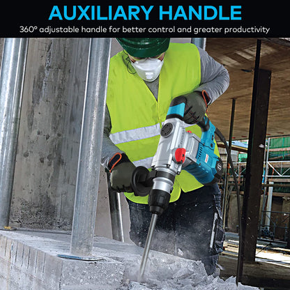 ENEACRO SDS-Plus Bohrhammer - 1500W 6Joule 32mm Beton 4-Funktionen