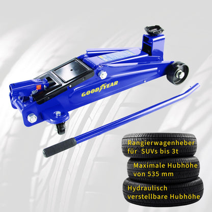 GOODYEAR 10640 Rangierwagenheber - 3 Tonnen für SUV