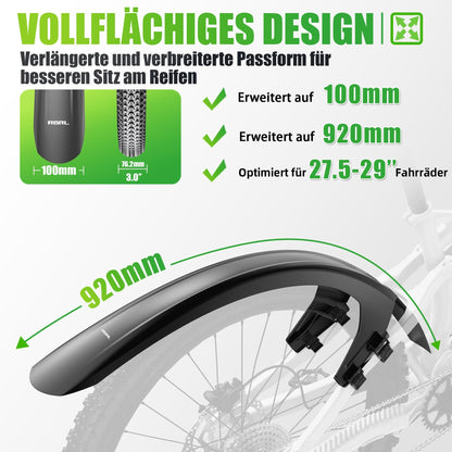 RBRL Fahrrad Schutzblech Set vorne & hinten für MTB 27,5/29 Zoll