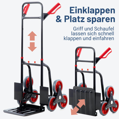 Pallit Diablo-FS Treppen-Sackkarre klappbar - 3-Rad-System, 120kg