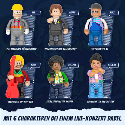 Funwhole Fabrikhaus-der-Musik Beleuchtetes Klemmbausteinhaus F9068