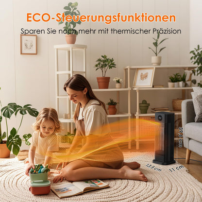 Minthouz S760 Keramik-Heizlüfter, 2000W PTC mit Thermostat