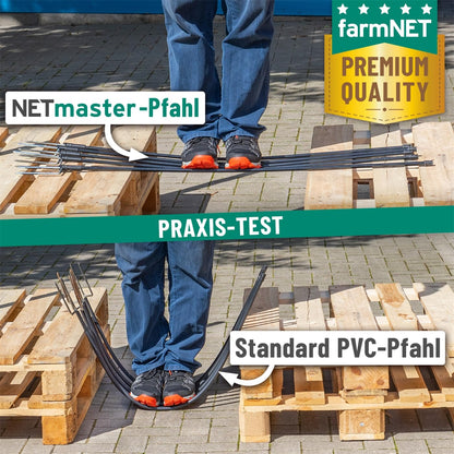 VOSS.farming farmNET+ Schafnetz 25m, 90cm, Elektrozaun-Netz grün