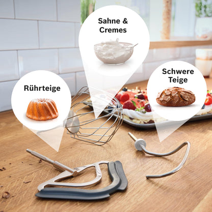 Bosch Küchenmaschine MUM5 MUM5XL72 mit Waage Grau/Silber