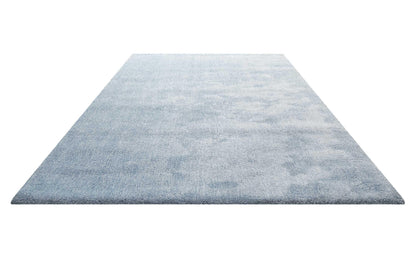 Homie Living Sienna Hochflor Teppich Hellblau Meliert 200x200 cm