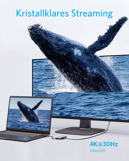 Anker 341 USB-C Hub 7-in-1 mit 4K HDMI und 85W Power Delivery