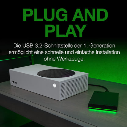 Seagate Game Drive Xbox 2TB Tragbare Externe Festplatte