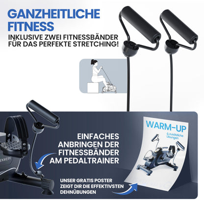 HELDENWERK Pedaltrainer PRO Set – TÜV/GS geprüft & leise