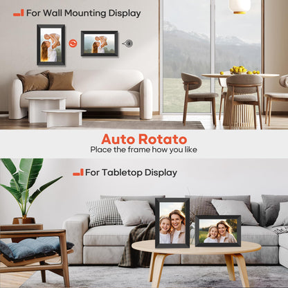 Frameo 10,1'' WiFi Digitaler Bilderrahmen - 32GB IPS Touch