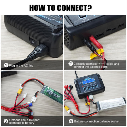 HTRC C150 LiPo RC Ladegerät 150W 10A mit Balancer