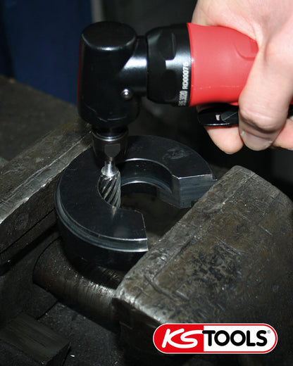 KS Tools 515.542 Druckluft-Winkelstabschleifer - 18 U/min