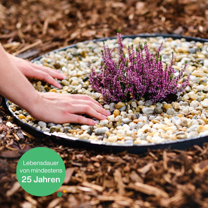 Rasenkante Flexibel Kunststoff 24m x 55mm – Pflasterkante Mähkante