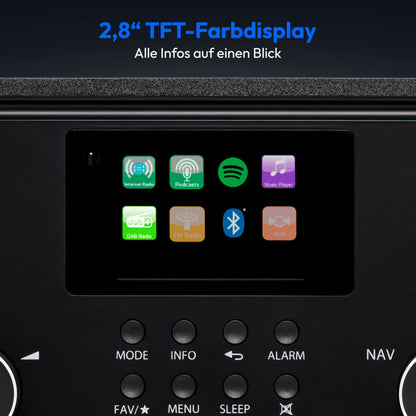 MEDION P85027 Internetradio DAB+ UKW Spotify Connect - Schwarz