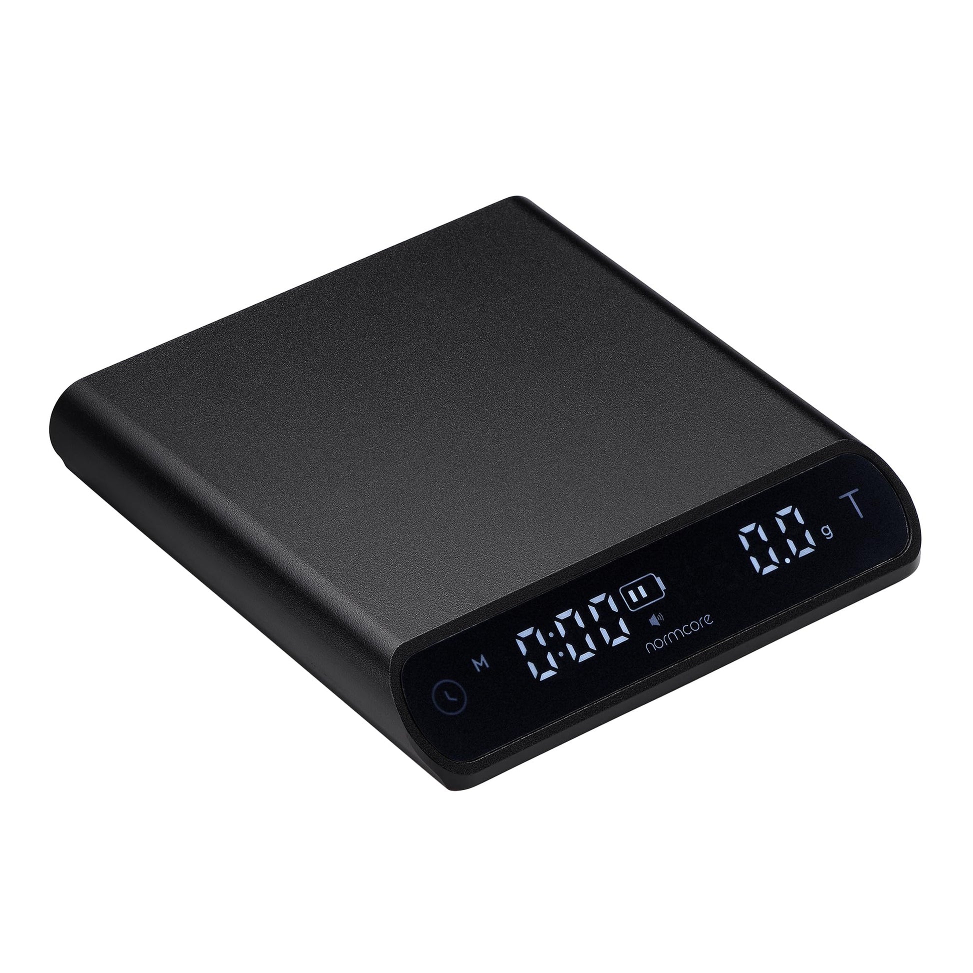 Normcore Taschenwaage V3 Espressowaage mit Timer, schwarz, Gehäuse aus eloxiertem Aluminium mit LCD-Display