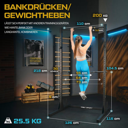 TREX SPORT Power Tower TX-100PR Dip-Station mit Klimmzugstange