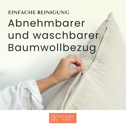 Sofakissen Gross Zierkissen - 40x70 cm Beige OekoTex 2er Set