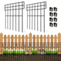 Thealyn Dekorativer Metall Tierzaun – 25er-Set ohne Graben