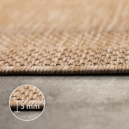 Carpettex Outdoor Teppich Sisal-Look Beige 200 x 290 cm wetterfest