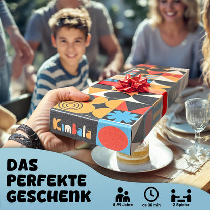 Spielario Kimbala Steinchenspiel aus Holz – Kalaha für 2 Spieler