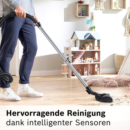Bosch ProSilence Serie 8 BGS7MS64 Bodenstaubsauger Schwarz