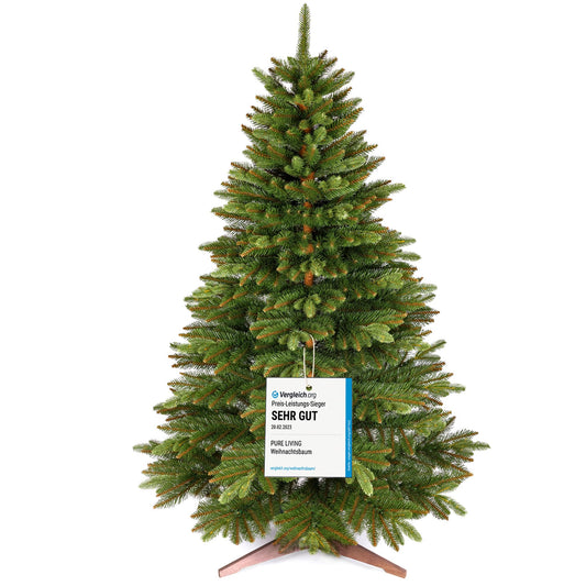 Pure Living Weihnachtsbaum künstlich Naturgetreu 180cm. Grüner, konischer Baum zur Dekoration für Weihnachten.