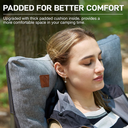 EVER ADVANCED Faltbarer Campingstuhl - XL 230kg Belastbar