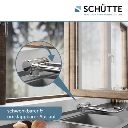 SCHÜTTE 24550 WINDOW Küchenarmatur klappbar Chrom